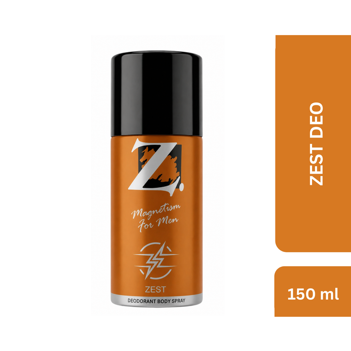 Z Zest Deo/Deodorant for Men | Cedar & Citrus. Blast Fresh.