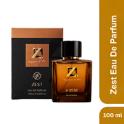 Z. Zest EDP Perfume for Men 100ml | Long Lasting Eau de Parfum with 15% Perfume Oil Concentration | Citrusy & Fresh Signature Scent | Keeps You Fresh All Day | Perfect for Any Occasion