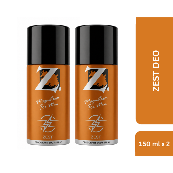 Z Men's Zest Deodorant 150ml Pack of 2
