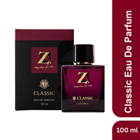 Z. Classic EDP Perfume for Men 100ml | Long Lasting Eau de Parfum with 15% Perfume Oil Concentration | Woody & Musky Signature Scent | Keeps You Fresh All Day | Perfect for Any Occasion