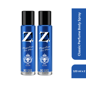 Z Men's Icon No Gas Deo, 120ml Pack of 2