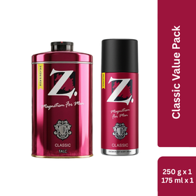 Z Men's Classic Talc, 250g & Classic Deo 175ml