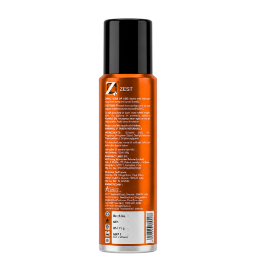 Z Zest Luxury Body Spray | Citrus & Labdanum. Charge. Dominate.