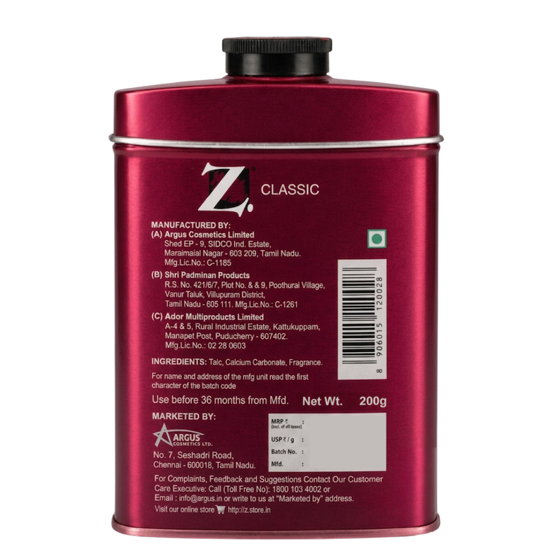 Z Classic Talc for Men | Woody Musk. Rise & Rule. — image 2