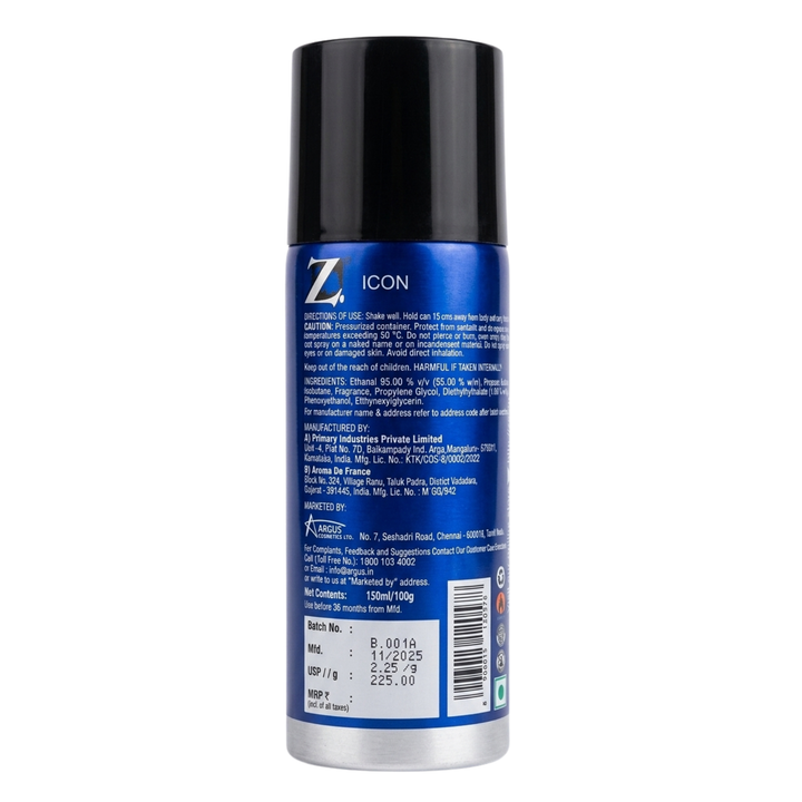 Z Men's Icon Deo, 150ml