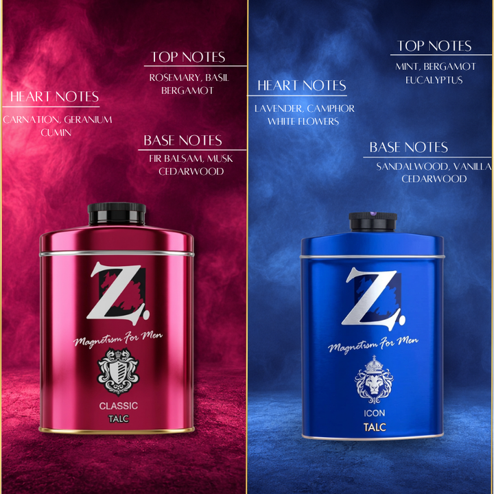Z Men's Talc  Classic & Icon 100g pack of 3