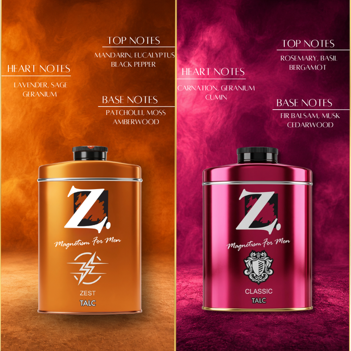 Z Men's Classic & Zest Talc 100g pack of 3
