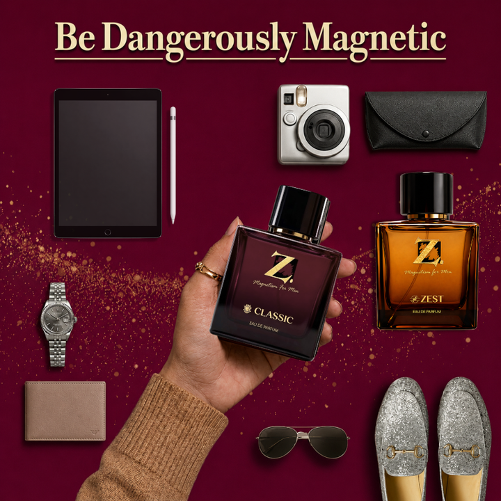 Z Magnetism for Men Classic & Zest Eau De Parfum | Buy 1 Get 1 Free – 2 x 100ml Bottles (Total 200ml) | Long Lasting Luxury Perfume for Men | Fresh Scent | Premium EDP for Office, Party & Gifting