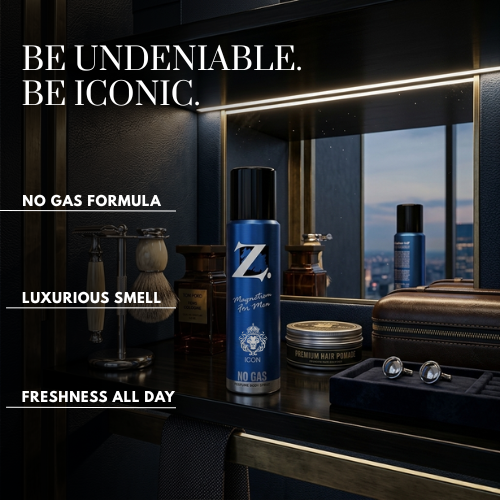 Z Men's Icon No Gas Deo, 120ml Pack of 2