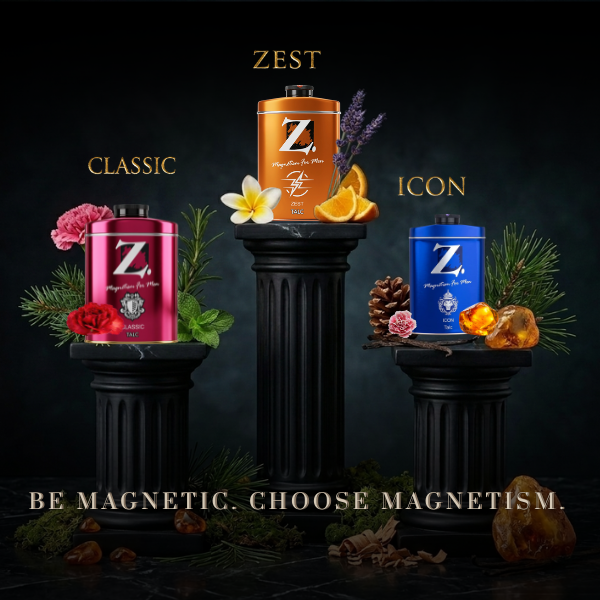 Z Men's Zest Talc, 100g pack of 3