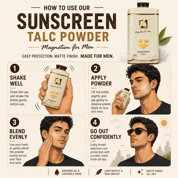 Z Men's Sunscreen Talc