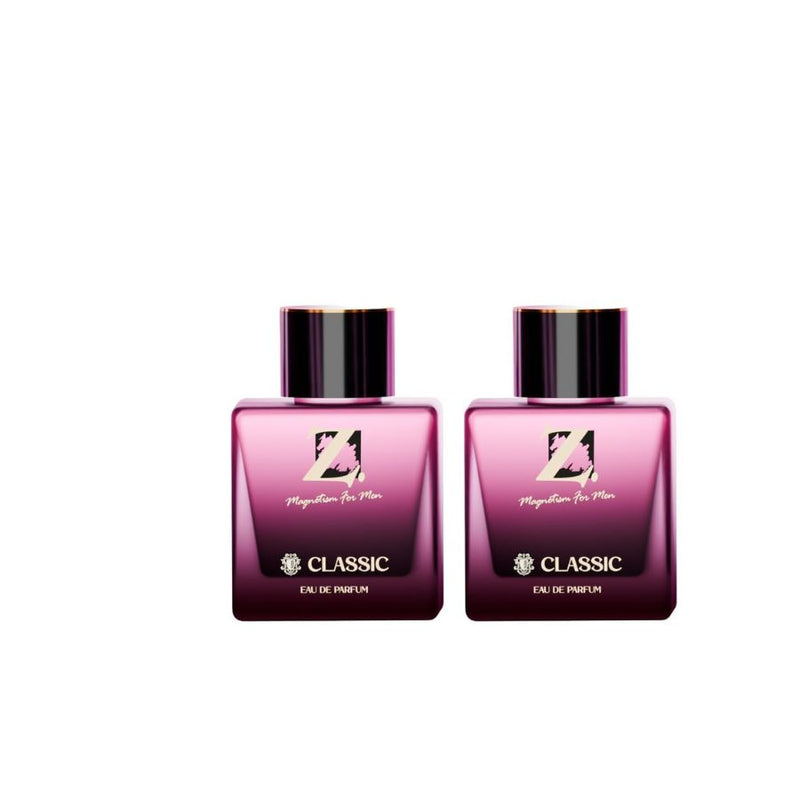 Z Magnetism for Men Classic Eau De Parfum Buy 1 Get 1 Free – 2 x 100ml Bottles (Total 200ml) | Long Lasting Luxury Perfume for Men Woody & Musky Scent  Premium EDP for Office, Party & Gifting — image 1