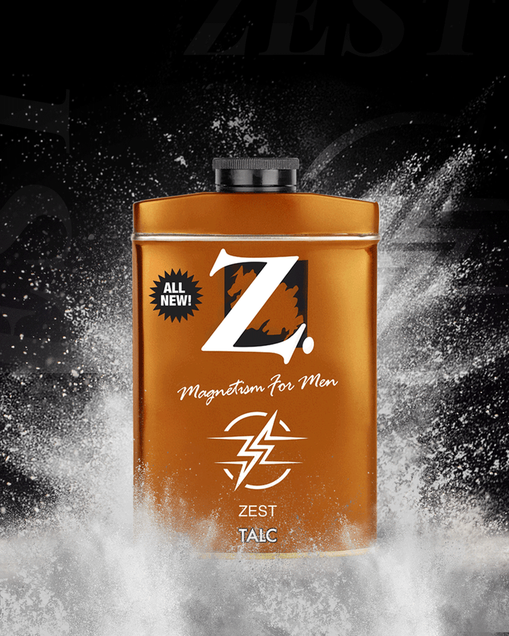 Z Zest Talc for Men | Citrus Rush. Go Hard