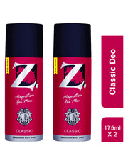 Z Men's Classic Deo 175ml pack of 2