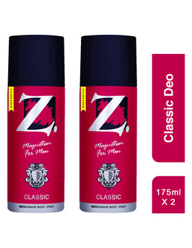 Z Men's Classic Deo 175ml pack of 2