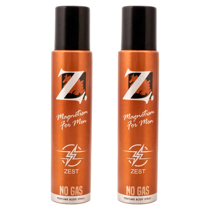 Z Men's Zest No Gas Deo, 120ml, Buy 1 Get 1
