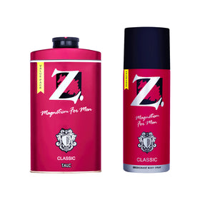 Z Men's Classic Talc, 250g & Classic Deo 175ml