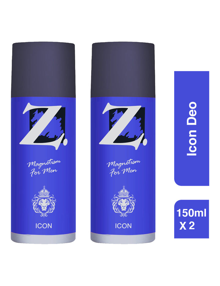 Z Men's Icon Deo, 150ml pack of 2