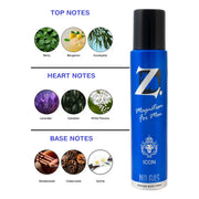 Z Men's Icon No Gas Deo, 120ml, Buy 1 Get 1