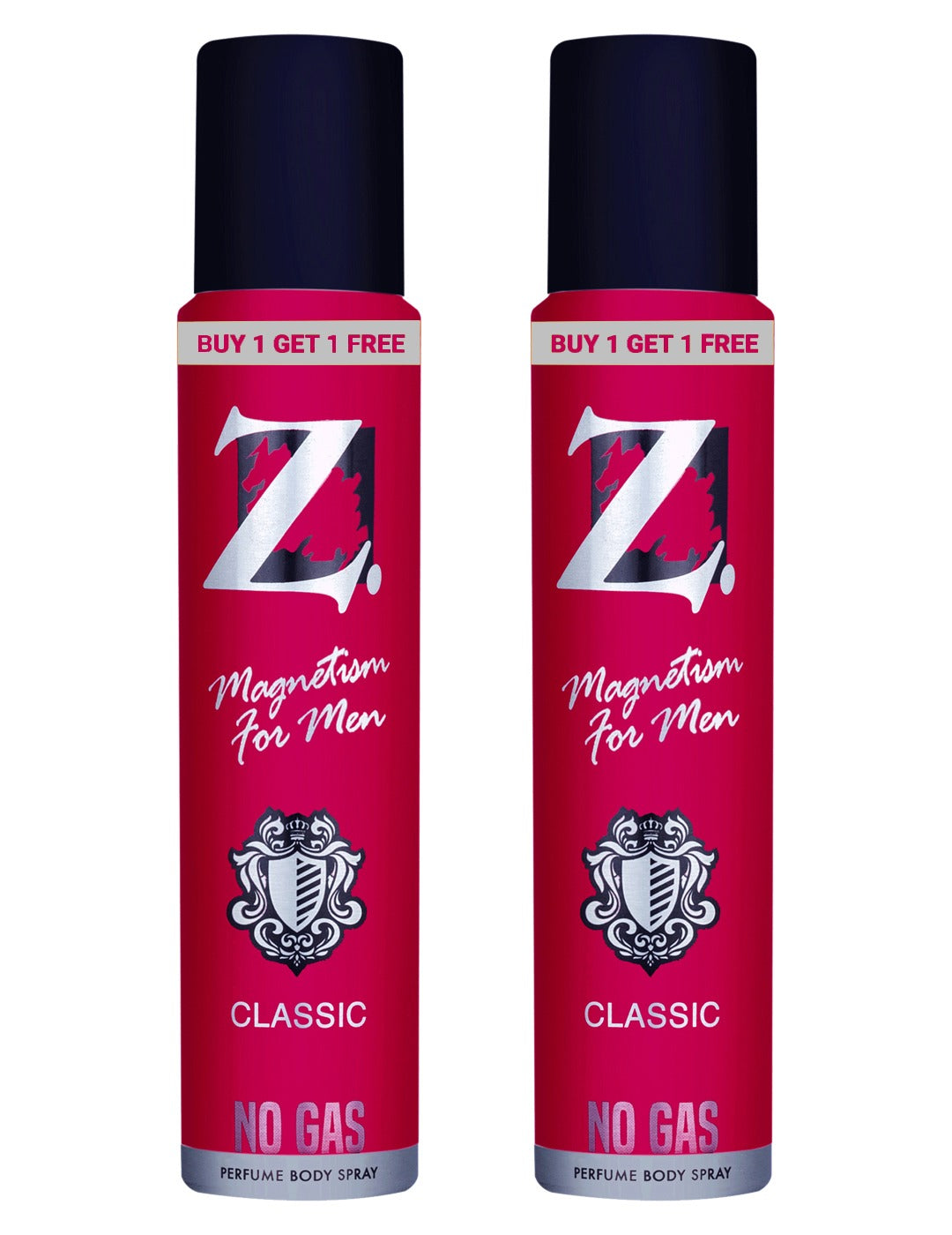 Z Men's Classic No Gas Deo, 120ml, Buy 1 Get 1, Woody, Musky Fragrance, Luxury deodorants, Prevents Odor, Refreshing Premium Aromatic Long lasting Perfume, Body Spray for Party, Office, Date