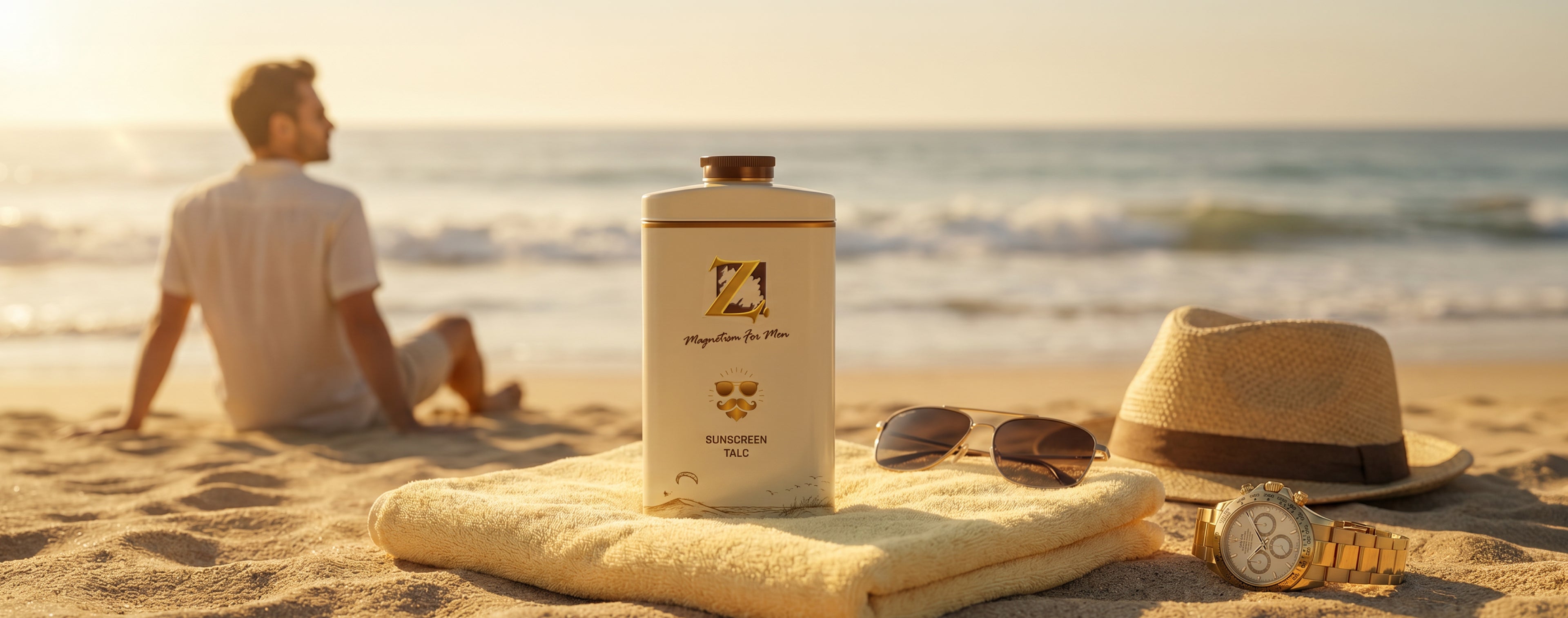 Summer Protection, Reinvented. Introducing Z Sunscreen Talc
