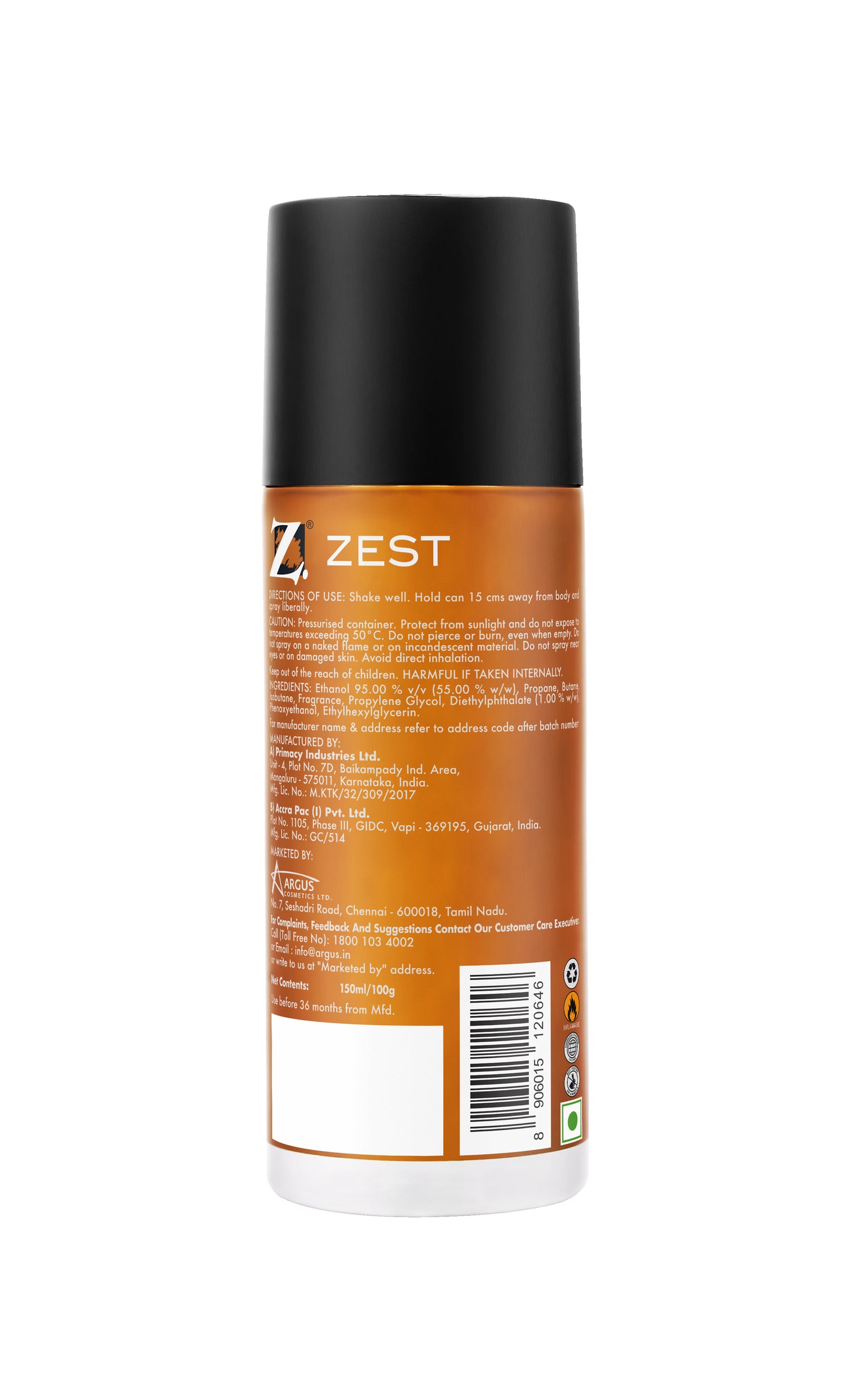 Zest Deodorant