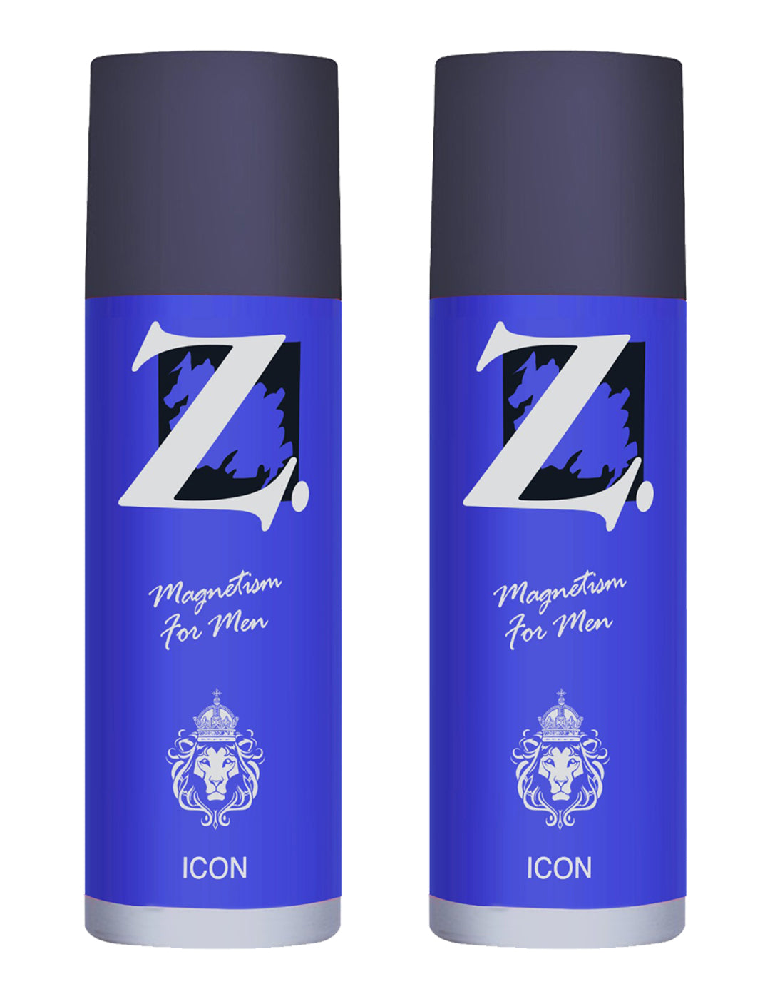 Z Men's Icon Deo, 150ml X 2, Spicy & Bold Fragrance, Luxury deodorants, Prevents Odor, Refreshing Premium Aromatic Long lasting Perfume, Body Spray for Party, Office, Date (Pack of 2)