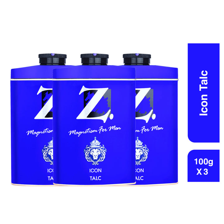 Z Icon Talc for Men | Spice. Musk. Dominate.