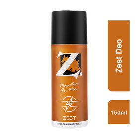 Z Zest Deo/Deodorant for Men | Cedar & Citrus. Blast Fresh.