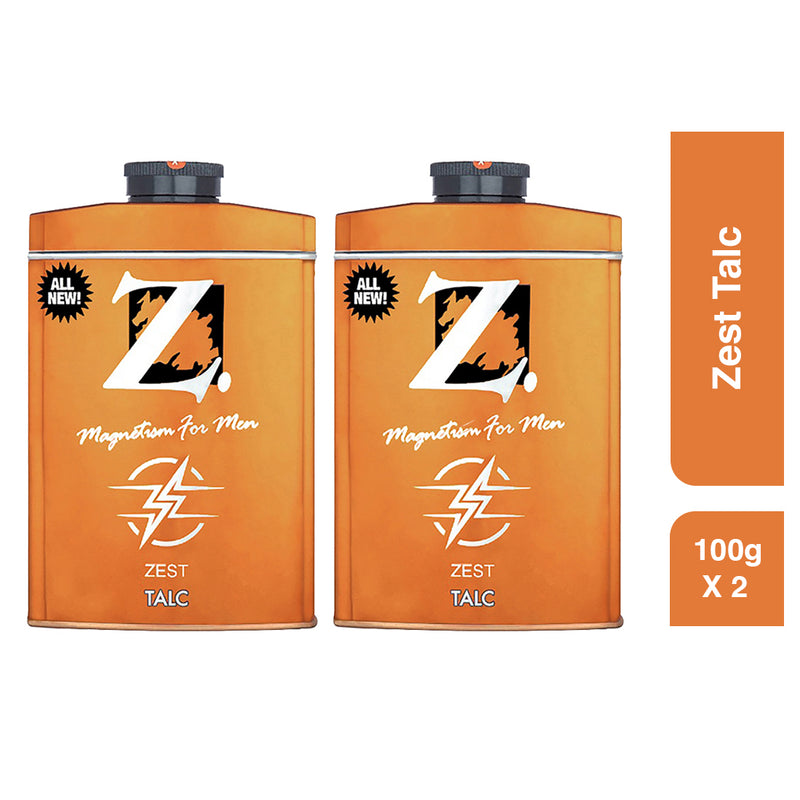 Z Zest Talc for Men | Citrus Rush. Go Hard — image 1